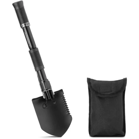 Pelle Pliante Multifonction Scie Pioche Survie Camping Randonnée Acier + Housse 1 Pelle Pliante Multifonction Scie Pioche Survie Camping Randonnée Acier + Housse