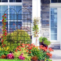 Relaxdays Treillis De Jardin, Métal, Lot De 2, à Planter, Tuteur Pour Plantes Grimpantes, 180 X 50 Cm, Noir 9 Relaxdays Treillis De Jardin, Métal, Lot De 2, à Planter, Tuteur Pour Plantes Grimpantes, 180 X 50 Cm, Noir -Terre Tendre Soldes Boutique 32828146 5