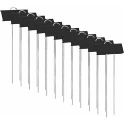 Marqueurs Etiquettes Plante De Pépinière, 12 Pcs Etiquette Jardin Métal Durable Antirouille Étiquettes Potager Marqueur Pour Fleur Légumes Graine Jardin Pépinière (Noir)