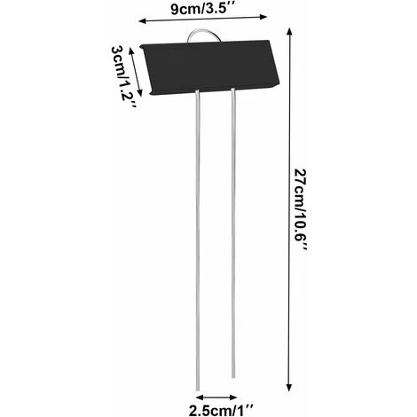 Marqueurs Etiquettes Plante De Pépinière, 12 Pcs Etiquette Jardin Métal Durable Antirouille Étiquettes Potager Marqueur Pour Fleur Légumes Graine Jardin Pépinière (Noir) 2 Marqueurs Etiquettes Plante De Pépinière, 12 Pcs Etiquette Jardin Métal Durable Antirouille Étiquettes Potager Marqueur Pour Fleur Légumes Graine Jardin Pépinière (Noir) – Image 2