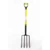 Fourche à Bêcher Pour Jardin - Suan - 4 Dents - Manche En Fibre De Verre - Poignée Confort