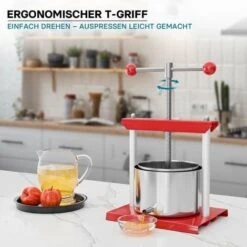 Presse � Fruits Pressoir � Vin Acier 3l Cuve En Acier Inoxydable Pressoir � Fruits Presse De Baies -Terre Tendre Soldes Boutique 3376748 3