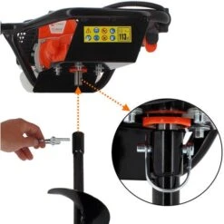 Tarière Thermique 52 Cm3 - 3 CV + Mèche 200 Mm -Terre Tendre Soldes Boutique 344552 4