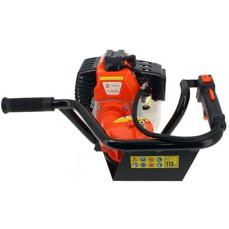 Tarière Thermique 52 Cm3 - 3 CV + Lot De 3 Mèches (100, 200 Et 300 Mm) 2 Tarière Thermique 52 Cm3 - 3 CV + Lot De 3 Mèches (100, 200 Et 300 Mm) – Image 2