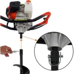 Tarière Thermique 52 Cm3, 3 CV + Lot De 3 Mèches (100, 200 Et 300 Mm) -Terre Tendre Soldes Boutique 344591 4