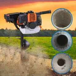 Tarière, Outils à Essence, Orange, Cylindrée: 52 Cm3 -Terre Tendre Soldes Boutique 35074720 3