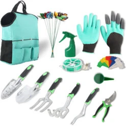 34 Pièces Outils De Jardinage Outils De Jardin Avec Sac De Rangement, Arrosoir, Gants De Jardinage Papillons Décoration, Fil De Jardinage