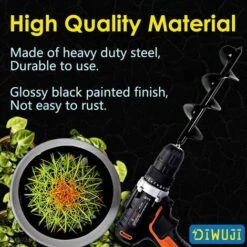 Jardin Foreuse, Tige Hexagonale Acier Inoxydable, Tariere Thermique, Creuser Des Trous Cultiver En Profondeur, Outil De Plantation Pratique Pour Fleur Planter Des Arbres Arbustes (Dia: 8cm L: 30cm) -Terre Tendre Soldes Boutique 40117932 4