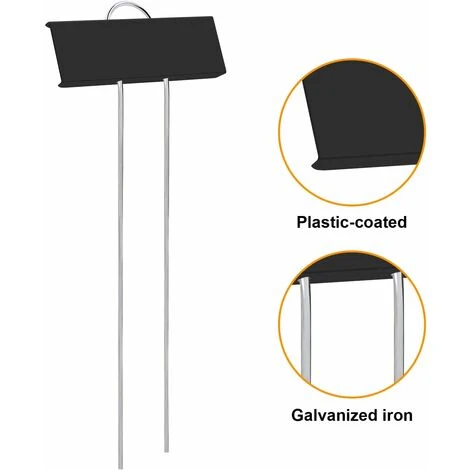 Etiquettes De Plantes, Marqueurs Etiquettes Plante, 12 Pcs Etiquette Jardin Métal Durable Antirouille Étiquettes Potager Marqueur Pour Fleur Légumes Graine Jardin Pépinière (Noir) 5 Etiquettes De Plantes, Marqueurs Etiquettes Plante, 12 Pcs Etiquette Jardin Métal Durable Antirouille Étiquettes Potager Marqueur Pour Fleur Légumes Graine Jardin Pépinière (Noir) – Image 5