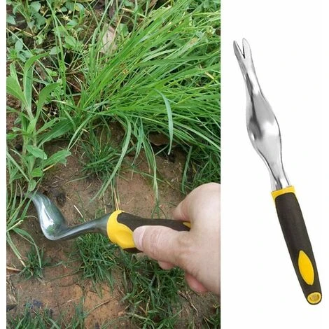 Kit D'outils De Jardinage Pour Jardinage En Plein Air Motif Fleurs Pour Enlever Les Mauvaises Herbes Fontainebleau 11.8InX0.8In Jaune 2 Kit D'outils De Jardinage Pour Jardinage En Plein Air Motif Fleurs Pour Enlever Les Mauvaises Herbes Fontainebleau 11.8InX0.8In Jaune – Image 2