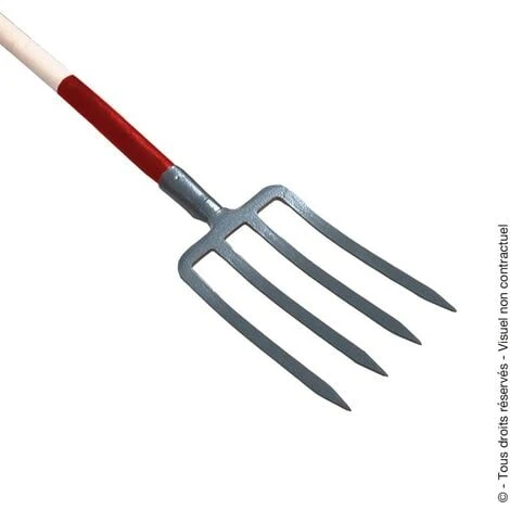 Fourche à Bêcher Renforcée 4 Dents 30 Cm Avec Manche Pomme 1 Fourche à Bêcher Renforcée 4 Dents 30 Cm Avec Manche Pomme