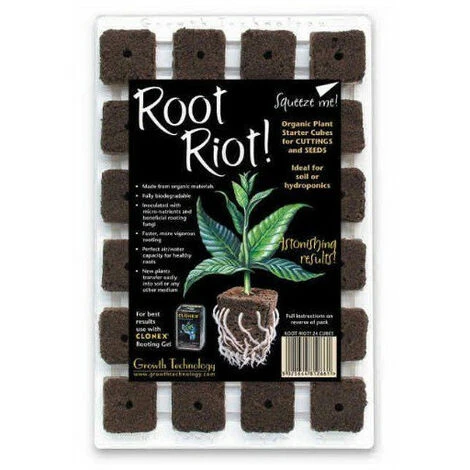 Plug Root Riot X 24 - Bouturage Et Germination - Growth Technology 1 Plug Root Riot X 24 - Bouturage Et Germination - Growth Technology