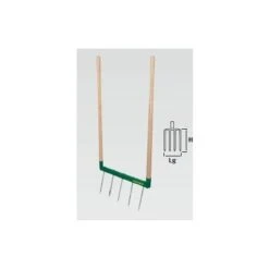 Leborgne Biogrif NaturOvert5 Dents Interchangeables - Manches Bois Certifié PEFC 100%