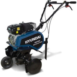 HYUNDAI Motobineuse Thermique 212 Cm³ - Moteur 4 Temps - Fraises 6 80 Cm HMTB80