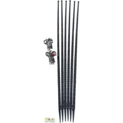 Mikado Tuteur Tomate - PACK 150 ANTHRACITE : 6 Tuteurs 150 Cm Et 24 Attaches