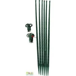 Mikado Tuteur Tomate PACK 150 VERT JARDIN : 6 Tuteurs 150 Cm Et 24 Attaches
