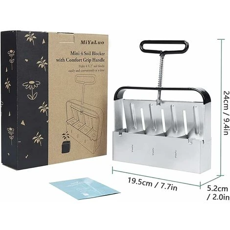 Presse Motte Pour Semis, Outil De Blocage De Sol, Pour Serre De Jardin Bloqueur De Sol Pour Plantules, Boutures, Serres, Semoir À Graines Macaron 2 Presse Motte Pour Semis, Outil De Blocage De Sol, Pour Serre De Jardin Bloqueur De Sol Pour Plantules, Boutures, Serres, Semoir À Graines Macaron – Image 2