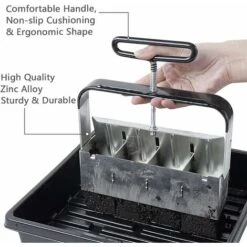 Presse Motte Pour Semis, Outil De Blocage De Sol, Pour Serre De Jardin Bloqueur De Sol Pour Plantules, Boutures, Serres, Semoir À Graines Macaron 8 Presse Motte Pour Semis, Outil De Blocage De Sol, Pour Serre De Jardin Bloqueur De Sol Pour Plantules, Boutures, Serres, Semoir À Graines Macaron -Terre Tendre Soldes Boutique 51376803 4