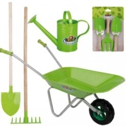 Kit Outils De Jardinage Pour Enfants. Vert. Marque : Prêt à Jardiner. Réf. : L5-0001