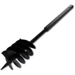 Topdeal Tarière De Sol Avec Mèche De Tarière 180 Mm Acier Noir -Terre Tendre Soldes Boutique 52081495 4