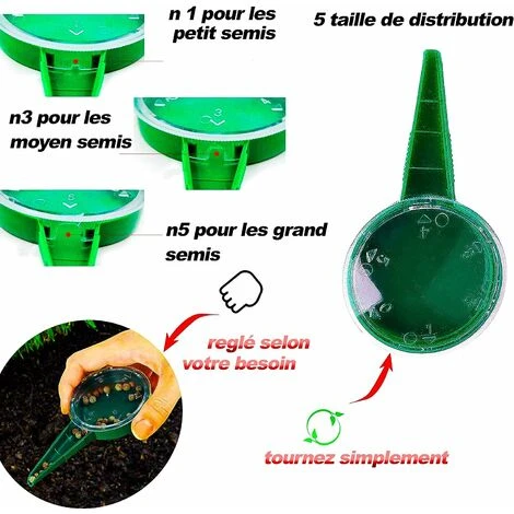 Kit Outil Jardinage Complet Pour Potager D'intérieur Semoir Outils De Transplantation Plantes Semis Semoir à Graines Guazhuni 4 Kit Outil Jardinage Complet Pour Potager D'intérieur Semoir Outils De Transplantation Plantes Semis Semoir à Graines Guazhuni – Image 4