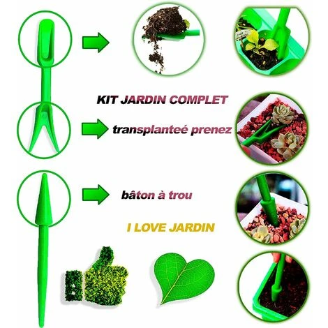 Kit Outil Jardinage Complet Pour Potager D'intérieur Semoir Outils De Transplantation Plantes Semis Semoir à Graines Guazhuni 5 Kit Outil Jardinage Complet Pour Potager D'intérieur Semoir Outils De Transplantation Plantes Semis Semoir à Graines Guazhuni – Image 5