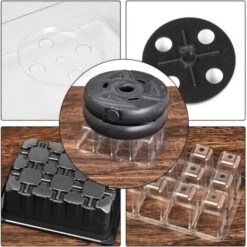 Plateaux De Demarrage De Graines Avec Humidite Reglable De Lumiere De Croissance, Kit De Germination De Serre De Base Pour La Culture De Graines A Partir De 60 Cellules -Terre Tendre Soldes Boutique 53456131 5