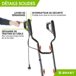 Motobineuse électrique 1200W - 24 Lames/6 Fraises - 40cm – 22cm Profondeur De Travail - Accouplement Anti-blocage - Interrupteur De Sécurité - BRAST 8 Motobineuse électrique 1200W - 24 Lames/6 Fraises - 40cm – 22cm Profondeur De Travail - Accouplement Anti-blocage - Interrupteur De Sécurité - BRAST -Terre Tendre Soldes Boutique 54234373 4