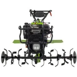 Motoculteur Thermique Diesel 12CV 456Cm3 Transmission Directe 8900W 2 Fraises Butteur Double + Remorque 285 X 126 X 141 Cm VITO -Terre Tendre Soldes Boutique 54901788 4