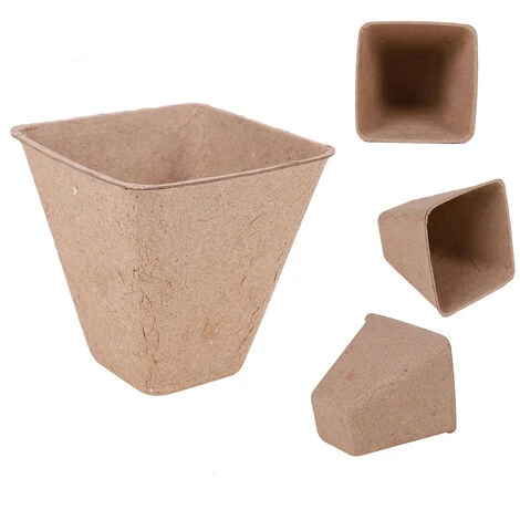 100 Pièces Pots De Semis En Fibre Biodégradable Godet Culture Semis Pour Jardins Potagers Serres - 6cm 2 100 Pièces Pots De Semis En Fibre Biodégradable Godet Culture Semis Pour Jardins Potagers Serres - 6cm – Image 2