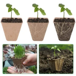 100 Pièces Pots De Semis En Fibre Biodégradable Godet Culture Semis Pour Jardins Potagers Serres - 6cm 8 100 Pièces Pots De Semis En Fibre Biodégradable Godet Culture Semis Pour Jardins Potagers Serres - 6cm -Terre Tendre Soldes Boutique 55495817 4