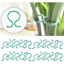 200 Pièces Clips De Jardin Pince Attache Tomates Reutilisable Pour Plantes Grimpantes - S