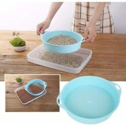 Tamis De Sol En Plastique Rond En Maille Pour Jardin Tamis De Sable Tamis Pour Semis, -Terre Tendre Soldes Boutique 57144048 3