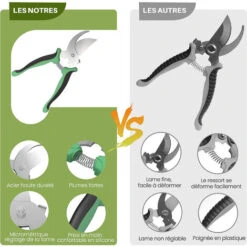 Ensemble D'outils De Jardin - BIGZZIA 9 Pièces Kit Outils De Jardinage En Acier Inoxydable Lourd Avec Sac De Transport - Pour Les Amoureux Du Jardin - Vert 8 Ensemble D'outils De Jardin - BIGZZIA 9 Pièces Kit Outils De Jardinage En Acier Inoxydable Lourd Avec Sac De Transport - Pour Les Amoureux Du Jardin - Vert -Terre Tendre Soldes Boutique 58194376 4