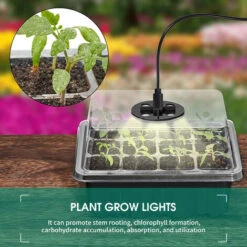 Lot De 5 Plateaux De Démarrage Pour Graines De Plantes Avec Lumières De Croissance Pour Planter Des Graines 60 Cellules De Semis Kit De Démarrage De Plantes Biologiques Avec 5 étiquettes Et 2 Outils De Transplantation (vert) 8 Lot De 5 Plateaux De Démarrage Pour Graines De Plantes Avec Lumières De Croissance Pour Planter Des Graines 60 Cellules De Semis Kit De Démarrage De Plantes Biologiques Avec 5 étiquettes Et 2 Outils De Transplantation (vert) -Terre Tendre Soldes Boutique 58208200 4
