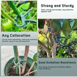 100 Clips à Plantes En Plastique Vert Foncé Pinces De Fixation, Pinces Stables Pour Fixer Les Plantes Grimpante Pour Supporter Des Fleurs Fruits Ou Légumes Dans Jardins Ou Fermes -Terre Tendre Soldes Boutique 58489548 4