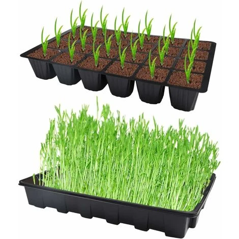 Plateau De Semis 5 Pièces 24 Cellules Plateau De Semis En Plastique Propagateur De Germination Avec Couvercle Pour Jardin Balcon Légumes Plantes Fruitières 4 Plateau De Semis 5 Pièces 24 Cellules Plateau De Semis En Plastique Propagateur De Germination Avec Couvercle Pour Jardin Balcon Légumes Plantes Fruitières – Image 4