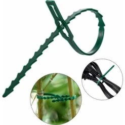 13 Et 23 Cm, 200 Pièces Attaches Réglables Pour Plantes Attaches Flexibles Pour Plantes De Jardin, Vert Multi-Fonction Robuste Attache Torsadée Pour Plantes De Jardin Attaches De Jardin En Plastique S -Terre Tendre Soldes Boutique 60740200 3