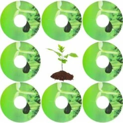 Lot De 200 Cordeau De Jardin étiquettes Pour Pots De Semences En PVC Pour Pots De Semences, étiquettes Rondes Pour Panier Hydroponique Pour Marquer Les Plantes Et Comprendre La Croissance Des Plantes