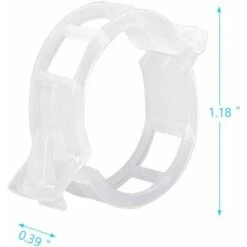 100 Pièces Cordeau De Jardin Clips De Support De Plante En Plastique Blanc Clips De Tomate, Clips De Treillis Pour Légumes De Vigne De Tomate De Fleur -Terre Tendre Soldes Boutique 60740295 3