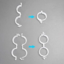 100 Pièces Cordeau De Jardin Clips De Support De Plante En Plastique Blanc Clips De Tomate, Clips De Treillis Pour Légumes De Vigne De Tomate De Fleur -Terre Tendre Soldes Boutique 60740295 4