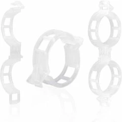 100 Pièces Cordeau De Jardin Clips De Support De Plante En Plastique Blanc Clips De Tomate, Clips De Treillis Pour Légumes De Vigne De Tomate De Fleur -Terre Tendre Soldes Boutique 60740295 5