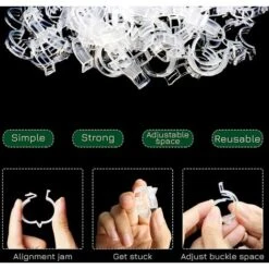 200PCS Greffoir Et Pince à Greffer Cordeau De Jardin Clips De Support De Plantes, Clips De Support, Clips De Treillis De Tomate, Pince Verticale En Plastique Blanc Pour Orchidée -Terre Tendre Soldes Boutique 60740298 5