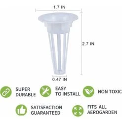 Cordeau De Jardin 50pcs Cordeau De Jardin Paniers De Culture De Remplacement Gousses, Kit De Système De Culture Hydroponique, Conteneurs De Culture De Plantes Pour Culture Hydroponique -Terre Tendre Soldes Boutique 60740305 5