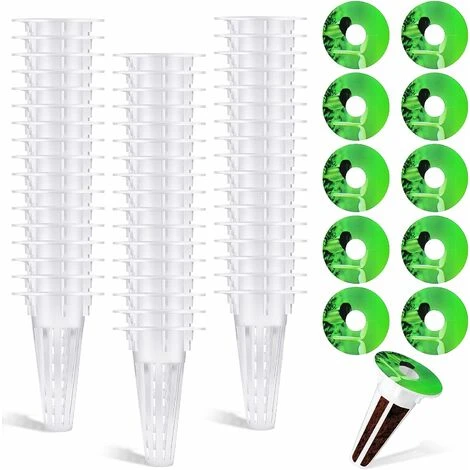 Cordeau De Jardin Le Kit De Culture Hydroponique 100 Pièces Comprend 50 Paniers De Rechange Pour Plantes Hydroponiques Et 50 étiquettes De Pot De Graines Pour Panier D'éponges De Culture Compatible 1 Cordeau De Jardin Le Kit De Culture Hydroponique 100 Pièces Comprend 50 Paniers De Rechange Pour Plantes Hydroponiques Et 50 étiquettes De Pot De Graines Pour Panier D'éponges De Culture Compatible