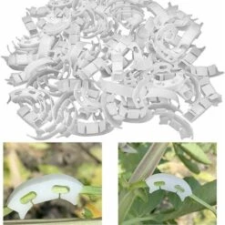 Lot De 100 Cordeau De Jardin Pinces à Cintrer à 90 Degrés Blanches, Cintreuses De Branches De Plantes En Plastique, Cintrage De Plantes Lumineuses, Pinces De Cintrage De Branches