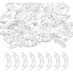 Lot De 100 Cordeau De Jardin Pinces à Cintrer à 90 Degrés Blanches, Cintreuses De Branches De Plantes En Plastique, Cintrage De Plantes Lumineuses, Pinces De Cintrage De Branches -Terre Tendre Soldes Boutique 60740584 4