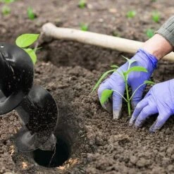 Mèche Pour Tarière10 Cm X 30 Cm Plante De Jardin Fleur Bulbe Tarière Spirale Perceuse Rapide Planteur Terre Tarière Bit Poteau Ou Parapluie Trou Digger Pour 3/8" Hex Drive Drill -Terre Tendre Soldes Boutique 60740771 4