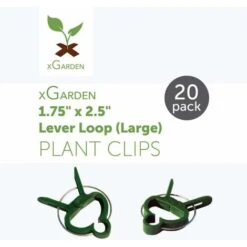 Lot De 20 Cordeau De Jardin Clips De Support Pour Plantes Style Boucle à Levier (grand) – Idéal Pour Le Jardinage, Redresser Et Soutenir Les Fleurs De Vigne Ou Les Tiges De Plantes. -Terre Tendre Soldes Boutique 60741020 3