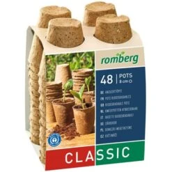 48 Pots De Culture 8 Cm Round Grand Pack